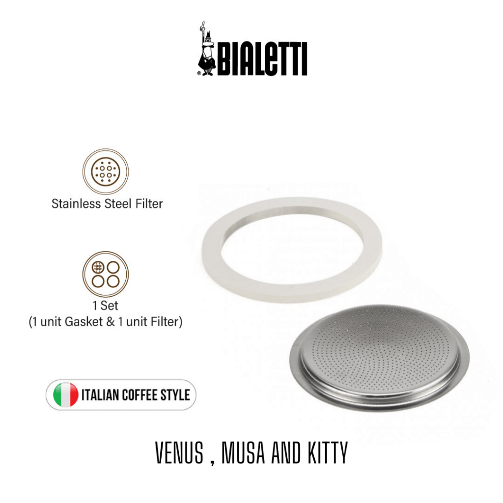 Bialetti Spare Parts Silicon Ring & Filter Pack